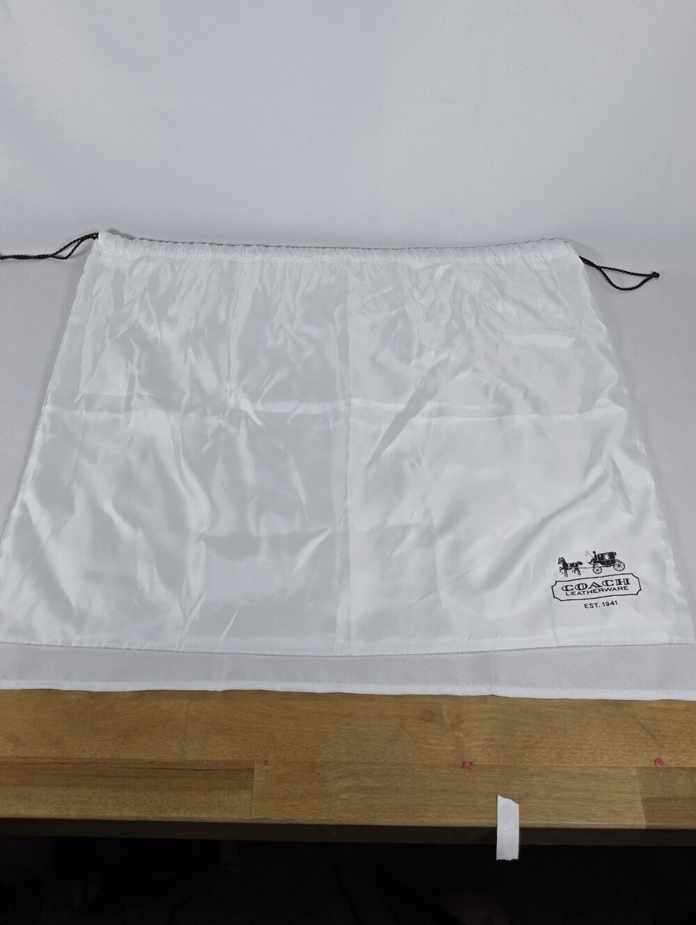 Coach Authentic Replacement Dust Bag Oversized White Sateen 23.5" x 19.5"